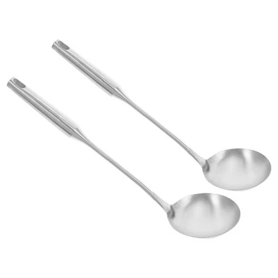  2 Pcs Cucchiaio Da Cucina Acciaio Inossidabile Mestolo Di Metallo - Immagine 1 di 4