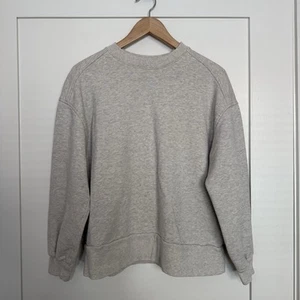 Sudadera Everlane Talla M Gris Cuello Redondo Manga Larga Algodón Orgánico Pullover - Imagen 1 de 12