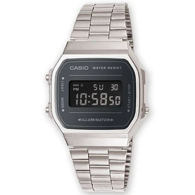 Orologio Uomo Casio in Acciaio inossidabile ICONIC Multifunzione A168WEM-1EF Arg - Immagine 1 di 4