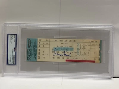 Jerry West Signed Ticket 3/19/71 (PSA) Jerry West Night At The Fabulous Forum! - Image 1 of 4