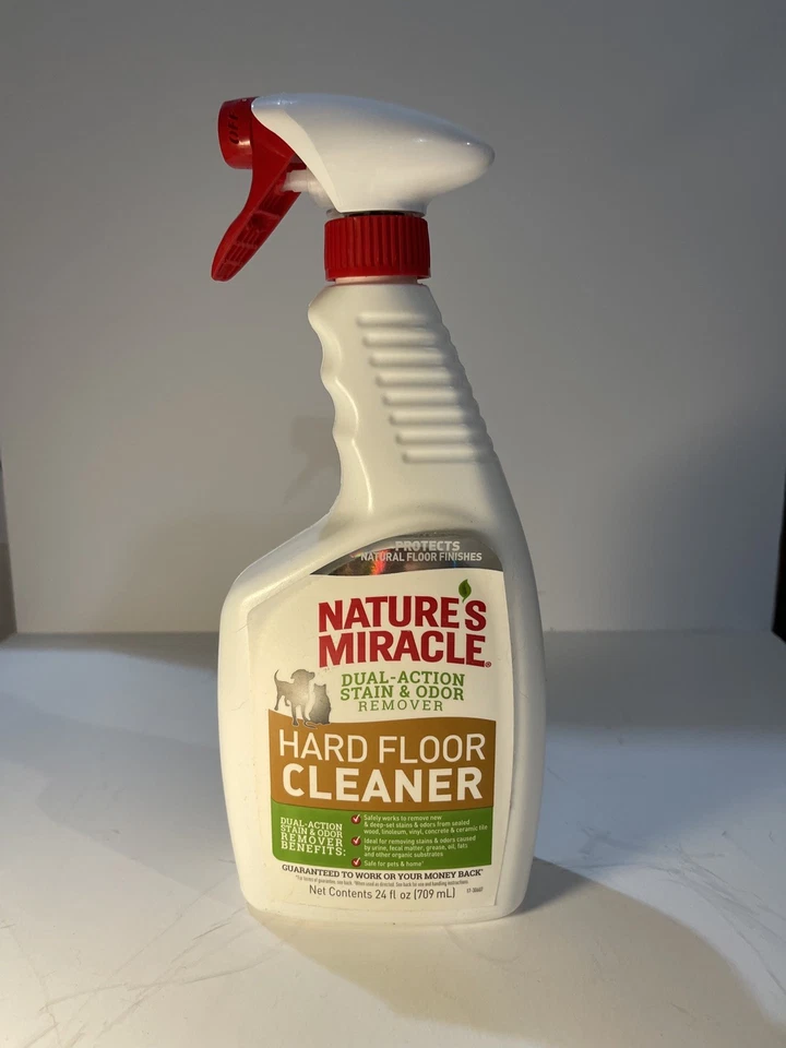 NATURE'S MIRACLE 24oz Hard Floor Cleaner Stain & Odor Remover NEW+FAST SHIPPING - Image 1 of 4