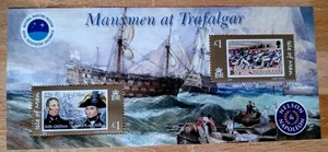 Isle Of Man Mint Mini Sheet. Manxmen At Trafalgar. John Quilliam. Admiral Nelson - Picture 1 of 1
