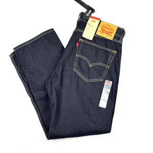 Pantalones de mezclilla Levi's 505 calce regular para hombre 36x30 pierna recta lavado oscuro *NUEVOS* - Imagen 1 de 8