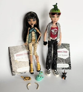 Monster High First Wave Cleo De Nile And Deuce Gold Elastic Dolls READ DESC! - Picture 1 of 11