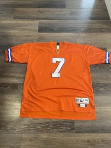 Adult 2XL John Elway Orange Reebok Football Jersey Broncos Gridiron Classic - Picture 1 of 5