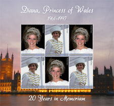 Papua New Guinea 2017 - Princess Diana 20 Years in Memoriam - Sheet of 6 - MNH