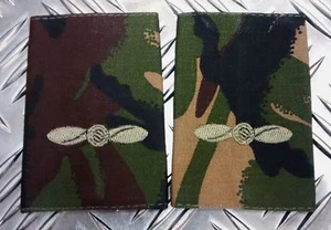Genuine British Army Woodland Camo LEADING AIRCRAFTMAN Rank Slides NEW - Picture 1 of 1