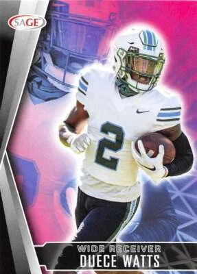 DUECE WATTS RC 2022 Sage Low Series #17 ROOKIE/Pre-ROOKIE NFL  ID:32657 - Image 1 of 2