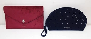 ¡¡NUEVO SIN ETIQUETAS!! 2- Lote de bolsos clutch SWAROVSKI TERCIOPELO ROJO Y ESTRELLAS AZULES LUNA/monedero, bolso de mano - Imagen 1 de 5