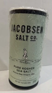 Sal marina kosher pura Jacobsen Salt Co 1 lb U53A - Imagen 1 de 1