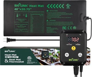 BN-LINK 48"x20.75" Seedling Heat Mat Heating Pad + Digital Thermostat Controller - Picture 1 of 7
