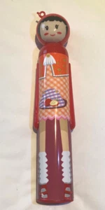 DOLL UMBRELLA Red Folding w Hard Case Girl Japan Lady High Quality NIB Rain Sun - Picture 1 of 22