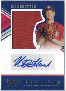 Nicholas DeMarco - 2018 Panini USA Stars & Stripes Silhouettes Relic Auto /199