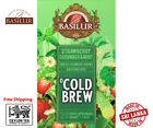 Basilur Tea Cold Brew Strawberry Cucumber & Mint 100% Pure Ceylon 20 Tea Bags
