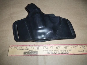 MINT Don Hume H717 1 OWB Holster Black Leather Thumb Break Full Size Guns LOOK! - Picture 1 of 5