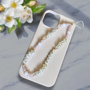 paski charm na telefon komórkowy / smycz perły niestandardowy koralik pasek na aparat zapobiegający utracie - Zdjęcie 1 z 5