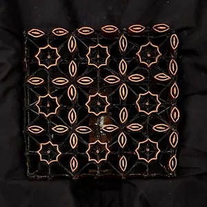 Copper Tjap Cap Chop Stamp SIMPLE TRUNTUM 7.5" x 7.5" Batik Indonesia Handmade - Picture 1 of 2