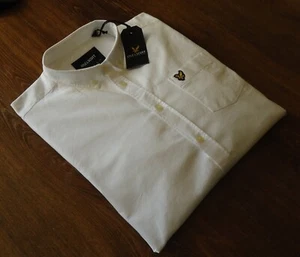 Lyle & Scott talla XL Slim Hombre Camisas Casuales Blanco NUEVO - Imagen 1 de 13