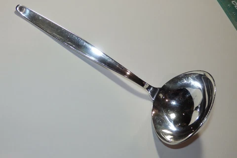 Vtg WMF Sterling Silver Stockholm Mid Century Danish Modern Gravy Ladle 68 grams Cover