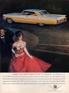 Cadillac 1963 sedán de Ville anuncio original impreso en color - Imagen 1 de 1