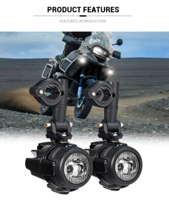 2PCS LED Fog Lamp Auxiliary Driving Light for BMW K1600 R1200GS R1100GS F700GS - Image 1 of 4