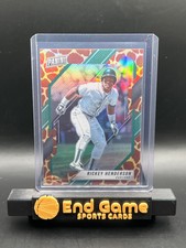 2022 PANINI NATIONAL VIP!  RICKEY HENDERSON!  GIRAFFE PARALLEL!  SSP!  cb