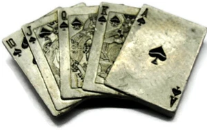 Hebilla de cinturón Mortown Royal Flush Diecast 2002 - Imagen 1 de 9