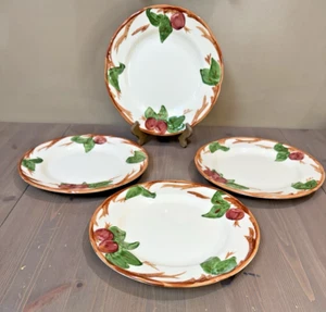 4 FRANCISCAN APPLE EARTHENWARE 10-1/2" DINNER PLATES Dishware Made in England - Picture 1 of 6