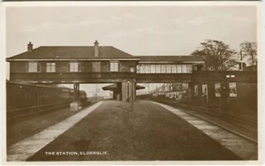THE RAILWAY STATION, ELDERSLIE - Renfrewshire Postcard Holmes - Picture 1 of 2