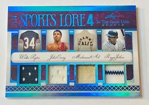 2022 Leaf ITG Sports Lore 4 Walter Payton Julius Erving Muhammad Ali Jackson 1/5 - Picture 1 of 2
