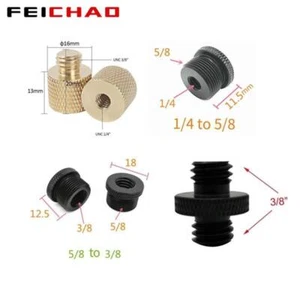 FEICHAO Tripod Plate Flash Light 1/4" 3/8" 5/8 M10 M4 Thread Screw Mount Adapter - Bild 1 von 23