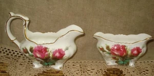Hammersly GRANDMOTHERS ROSE Open Sugar & Creamer Bone China Made in England - Picture 1 of 9