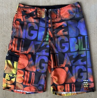 Billabong Boardshorts Para Hombres 30 De Colección Y2K Arco Iris Retro Bañador Pantalones Cortos Foto 1 de 4