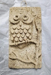 BARBARA FELDSANDGUSS KREATIONEN EULE 6 x 12 WANDHÄNGER SELTEN IN TOP ZUSTAND! - Bild 1 von 7