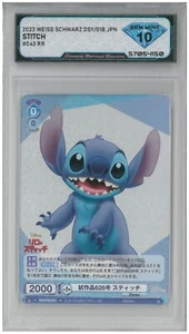 2023 Weiss Schwarz Blau STITCH #DSY/01B-043 RR 💎 DSG 10 Gem Mint - Bild 1 von 2