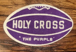 Holy Cross "The Purple" Todo Hierro Americano en Emblema de Fútbol Registro - Parche De Colección - Imagen 1 de 9