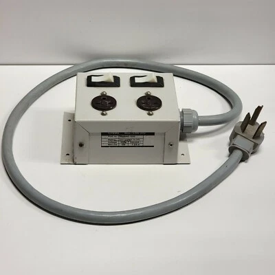 3 Prong Dryer Plug Adapter to two 15 amp 240V outlets with switches LSB 242 - Image 1 of 4