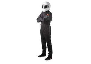 Medium Black Single Layer 1 Piece Race Driving Fire Safety Suit SFI 3.2A/1 Rated - Picture 1 of 1