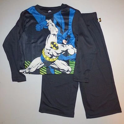 Batman manga larga 2 piezas DC COMICS Little Boys 4/5, 6/7 Juego de pijama nuevo con etiquetas Foto 1 de 2