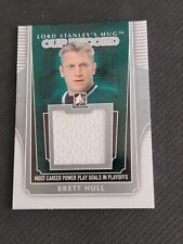 2013-14 IN THE GAME BRETT HULL CR-07 SILVER GAME USED JERSEY