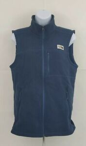 The North Face Women's Full Zip Fleece Vest Sz L Blue Gray Outdoor Hiking A43