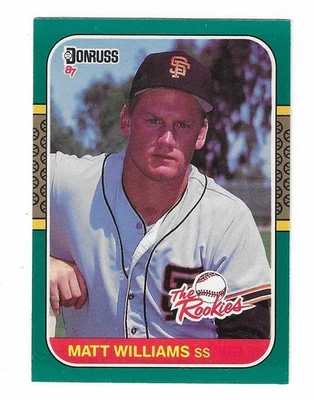 1987 Donruss The Rookies Matt Williams Rookie Year Card #45 - Image 1 of 2