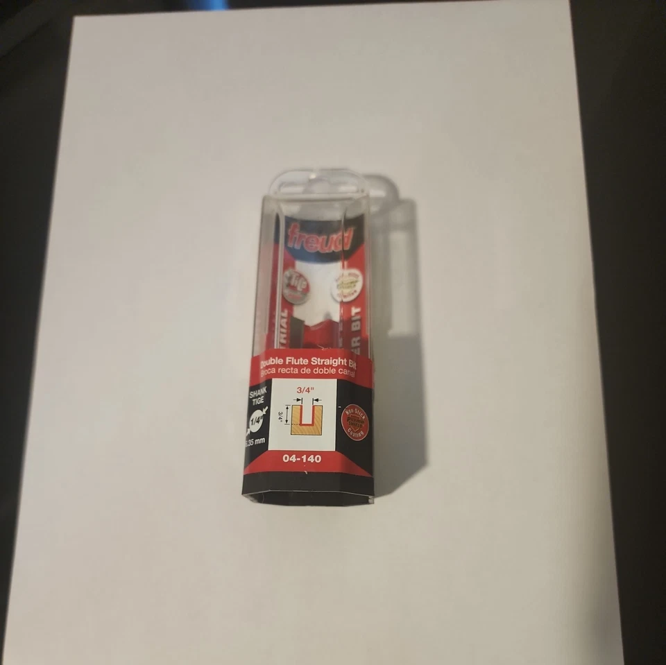 Freud 04-140 3/4" Diameter Double Flute Straight Bit