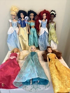 Lote de 8 Muñecas Princesas Disney Algunas Articuladas Articuladas Articuladas - Imagen 1 de 7