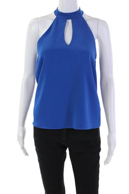 Drew Womens Sleeveless Keyhole Boxy Blouse Top Blue Size Extra Small Foto 1 de 4