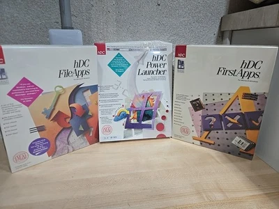Vintage Lot hDC Power Launcher FileApps FirstApps Big Box PC Software Sealed New - Image 1 of 4