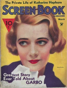 Screen Book Magazine March 1934 Hepburn, M. Dietrich, Garbo, M. West, S. Rand - Picture 1 of 2