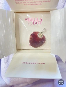 Stella & Dot STELLA FULL HEART CHARM Silver Tone #C3111B - Picture 1 of 4
