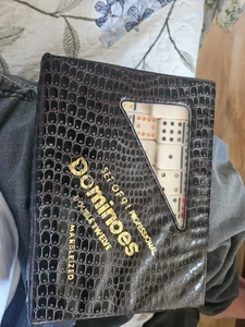 Vintage Double Twelve Professional Dominosteine 91er Set mit Koffer nicht komplett - Bild 1 von 1