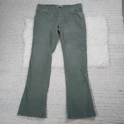 Y2K Authentic Old Navy Low Rise Green Boot Corduroy Pants - Image 1 of 4